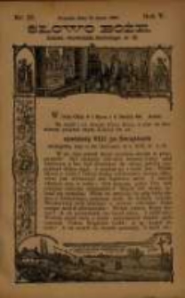 Słowo Boże: dodatek do Przewodnika Katolickiego R.5. 1902 Nr.28
