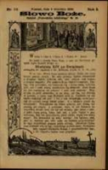 Słowo Boże: dodatek do Przewodnika Katolickiego R.1. 1898 Nr.23
