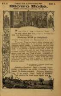 Słowo Boże: dodatek do Przewodnika Katolickiego R.1. 1898 Nr.27