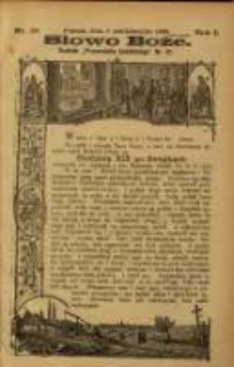Słowo Boże: dodatek do Przewodnika Katolickiego R.1. 1898 Nr.28