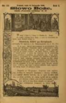 Słowo Boże: dodatek do Przewodnika Katolickiego R.1. 1898 Nr.33