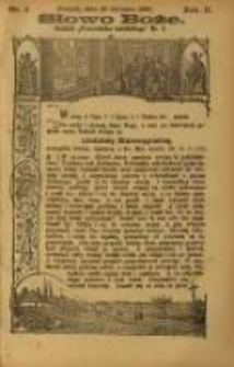 Słowo Boże: dodatek do Przewodnika Katolickiego R.2. 1899 Nr.4