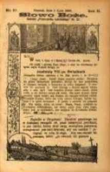 Słowo Boże: dodatek do Przewodnika Katolickiego R.2. 1899 Nr.27