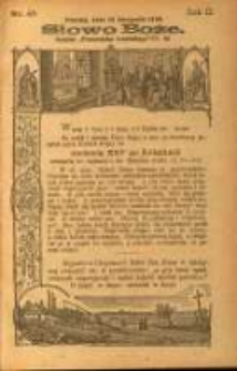 Słowo Boże: dodatek do Przewodnika Katolickiego R.2. 1899 Nr.45