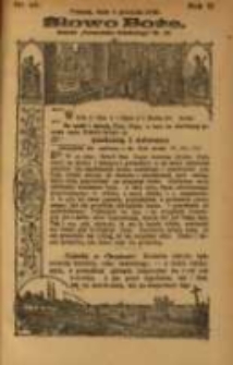 Słowo Boże: dodatek do Przewodnika Katolickiego R.2. 1899 Nr.48