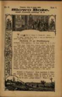Słowo Boże: dodatek do Przewodnika Katolickiego R.1. 1898 Nr 6 dnia 8 maja