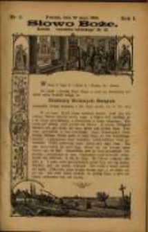 Słowo Boże: dodatek do Przewodnika Katolickiego R.1. 1898 Nr.8