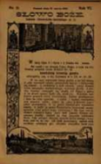 Słowo Boże: dodatek do Przewodnika Katolickiego R.6. 1903 Nr.11