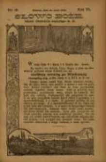 Słowo Boże: dodatek do Przewodnika Katolickiego R.6. 1903 Nr.19