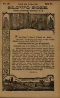 Słowo Boże: dodatek do Przewodnika Katolickiego R.6. 1903 Nr.29