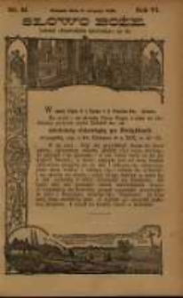 Słowo Boże: dodatek do Przewodnika Katolickiego R.6. 1903 Nr.31
