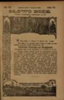 Słowo Boże: dodatek do Przewodnika Katolickiego R.6. 1903 Nr.32