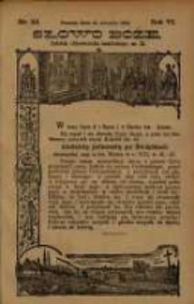 Słowo Boże: dodatek do Przewodnika Katolickiego R.6. 1903 Nr.33