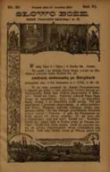 Słowo Boże: dodatek do Przewodnika Katolickiego R.6. 1903 Nr.39