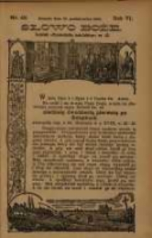 Słowo Boże: dodatek do Przewodnika Katolickiego R.6. 1903 Nr.43