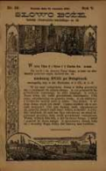 Słowo Boże: dodatek do Przewodnika Katolickiego R.5. 1902 Nr.38