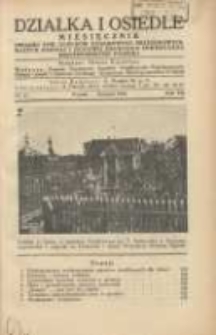 Działka i Osiedle: Miesięcznik Związku Towarzystw Ogródków Działkowych, Przydomowych Małych Osiedli i Hodowli Drobnego Inwentarza Rzeczypospolitej Polskiej 1934.11 R.7 Nr11