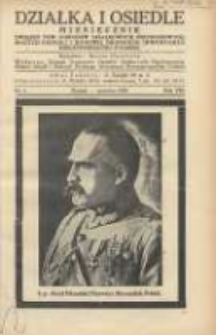 Działka i Osiedle: Miesięcznik Związku Towarzystw Ogródków Działkowych, Przydomowych Małych Osiedli i Hodowli Drobnego Inwentarza Rzeczypospolitej Polskiej 1935.06 R.8 Nr6