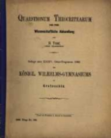 Quaestionum theocritearum : wissenschaftliche Abhandlung. Ps. 1