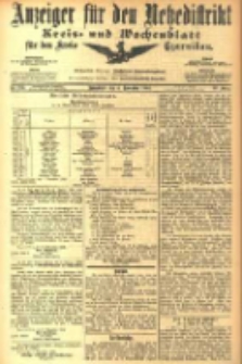 Anzeiger f&uuml;r den Netzedistrikt Kreis- und Wochenblatt f&uuml;r den Kreis Czarnikau 1905.11.04 Jg.53 Nr129