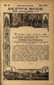 Słowo Boże: dodatek do Przewodnika Katolickiego R.8. 1905 Nr.19