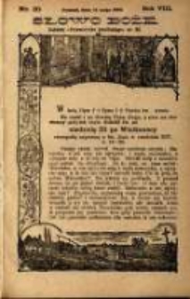Słowo Boże: dodatek do Przewodnika Katolickiego R.8. 1905 Nr.20