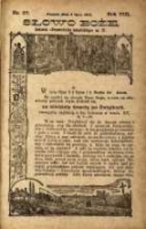 Słowo Boże: dodatek do Przewodnika Katolickiego R.8. 1905 Nr.27