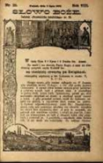 Słowo Boże: dodatek do Przewodnika Katolickiego R.8. 1905 Nr.28