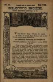 Słowo Boże: dodatek do Przewodnika Katolickiego R.8. 1905 Nr.34