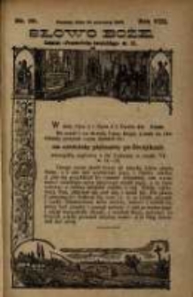 Słowo Boże: dodatek do Przewodnika Katolickiego R.8. 1905 Nr.39
