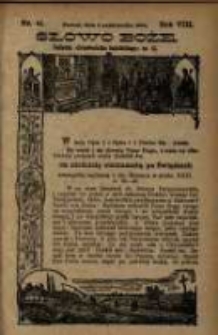 Słowo Boże: dodatek do Przewodnika Katolickiego R.8. 1905 Nr.41