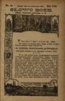 Słowo Boże: dodatek do Przewodnika Katolickiego R.8. 1905 Nr.43