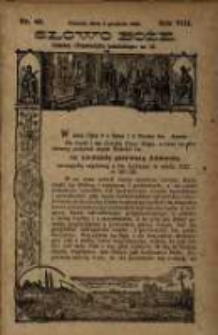 Słowo Boże: dodatek do Przewodnika Katolickiego R.8. 1905 Nr.49