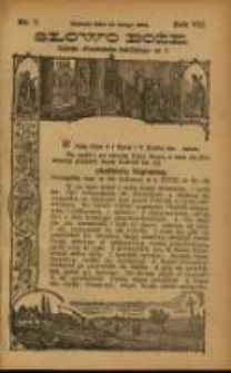 Słowo Boże: dodatek do Przewodnika Katolickiego R.7. 1904 Nr.7