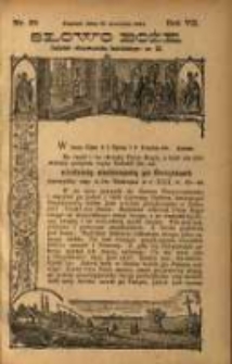 Słowo Boże: dodatek do Przewodnika Katolickiego R.7. 1904 Nr.38