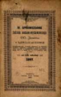 Sprawozdanie Zakładu Naukowo-Wychowawczego OO. Jezuitów w Bąkowicach pod Chyrowem : za rok szkolny 1897