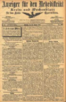 Anzeiger f&uuml;r den Netzedistrikt Kreis- und Wochenblatt f&uuml;r den Kreis Czarnikau 1906.01.30 Jg.54 Nr12