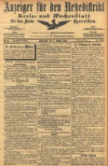 Anzeiger f&uuml;r den Netzedistrikt Kreis- und Wochenblatt f&uuml;r den Kreis Czarnikau 1906.02.01 Jg.54 Nr13