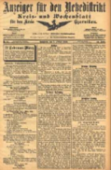Anzeiger f&uuml;r den Netzedistrikt Kreis- und Wochenblatt f&uuml;r den Kreis Czarnikau 1906.02.03 Jg.54 Nr14