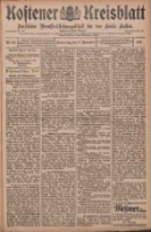 Kostener Kreisblatt: amtliches Veröffentlichungsblatt für den Kreis Kosten 1908.11.19 Jg.43 Nr139