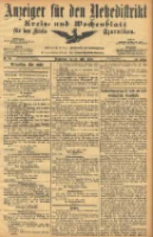 Anzeiger f&uuml;r den Netzedistrikt Kreis- und Wochenblatt f&uuml;r den Kreis Czarnikau 1906.03.22 Jg.54 Nr34