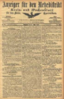 Anzeiger f&uuml;r den Netzedistrikt Kreis- und Wochenblatt f&uuml;r den Kreis Czarnikau 1906.03.31 Jg.54 Nr38