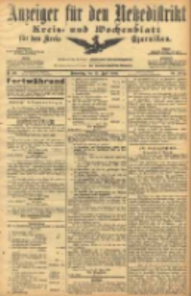 Anzeiger f&uuml;r den Netzedistrikt Kreis- und Wochenblatt f&uuml;r den Kreis Czarnikau 1906.04.12 Jg.54 Nr43