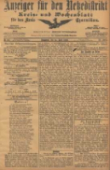 Anzeiger für den Netzedistrikt Kreis- und Wochenblatt für den Kreis Czarnikau 1906.04.14 Jg.54 Nr44