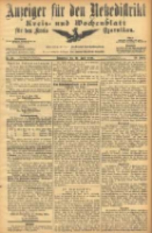 Anzeiger f&uuml;r den Netzedistrikt Kreis- und Wochenblatt f&uuml;r den Kreis Czarnikau 1906.04.21 Jg.54 Nr46