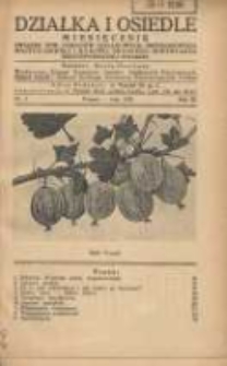 Działka i Osiedle: miesięcznik Związku Towarzystw Ogródków Działkowych Rzeczypospolitej Polskiej 1936.02 R.9 Nr2