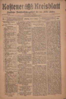 Kostener Kreisblatt: amtliches Ver&ouml;ffentlichungsblatt f&uuml;r den Kreis Kosten 1909.01.12 Jg.44 Nr5
