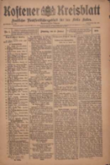 Kostener Kreisblatt: amtliches Veröffentlichungsblatt für den Kreis Kosten 1909.01.12 Jg.44 Nr5
