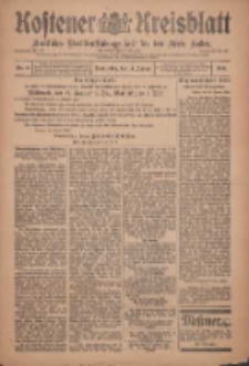 Kostener Kreisblatt: amtliches Ver&ouml;ffentlichungsblatt f&uuml;r den Kreis Kosten 1909.01.14 Jg.44 Nr6