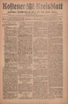 Kostener Kreisblatt: amtliches Veröffentlichungsblatt für den Kreis Kosten 1909.02.20 Jg.44 Nr22